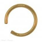 Gold Filled Nonpiercing Thin Round Wire Band Ear Cuff