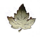 Vintage Gold Over Sterling Silver Maple Leaf Brooch