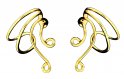 Gold Vermeil Pair Of Short Wire Extension Ear Cuff Attachable Loops