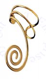 Left Only 14kt Gold Vermeil Spiral Wire Ear Cuff Wrap