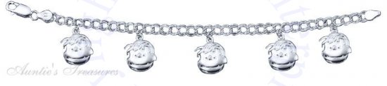 8" Unique Peanuts Linus Van Pelt Charm Bracelet - Click Image to Close