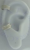 Nonpiercing Coin Edge With Slanted Edges Band Ear Cuff