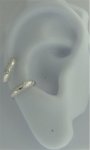 Left Or Right Nonpiercing Thin Fancy Flower Band Ear Cuff
