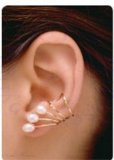 Sterling Silver Pierceless Right Only Ear Cuff Wrap Earrings