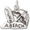 LIFE'S A BEACH Surf Board And Beach Umbrella Charm