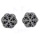 Six Branch Snowflake Post Earrings