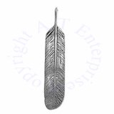 3D Long Eagle Indian Feather Charm
