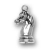 3D Knight Chess Piece Horse Head Charm