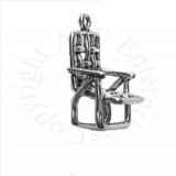 Sterling Silver 3D Open Lawn Chair Charm
