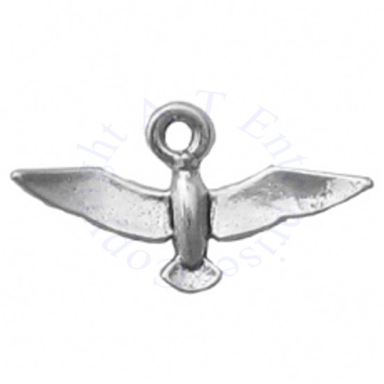 3D Mini Spread Wings Seagull Bird Charm - Click Image to Close