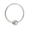 12mm Single Bead Ball Latch Endless Hoop Pierced Cartiladge Ear Cuff