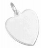 14mm Small Engraveable Flat Heart Charm