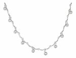 Curve Link Freshwater Pearl Drops Choker Necklace