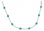 Turquoise Beaded Choker Necklace