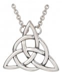 18" Antiqued Trinity Knot Circle Triquetra Celtic Cable Chain Ne