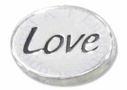"LOVE" Message Bead Spacer Bead Pendant