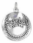 "Baseball Mom" Charm