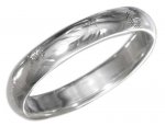 Unisex Scrolled Wedding Band Ring