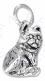 3D Sitting Kitten Cat Charm