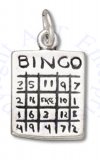 3D Bingo Playing Card Charm