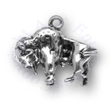 3D Detailed Buffalo Or Bison Charm