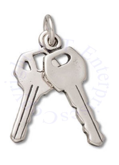 3D House And Car Truck Keys Charm - Click Image to Close