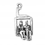 Sterling Silver 3D Ski Chairlift Charm