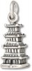 3D Chinese Japanese Buddhist Temple Pagoda Charm