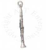 3D Musicians Band Musical Instrument Clarinet Charm