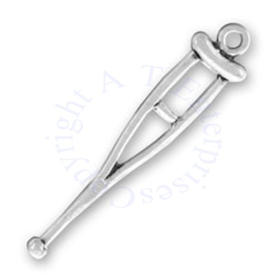 3D Medical Crutch Charm - Click Image to Close