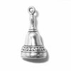 3D Dinner Bell Charm With Detail Around The Bottom