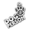 Dog Person Charm With Cute Paw Print