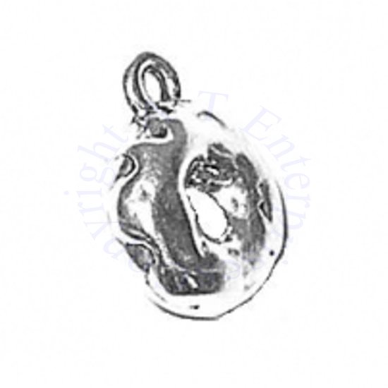 3D Donut Charm With Icing Drizzled On Top - Click Image to Close