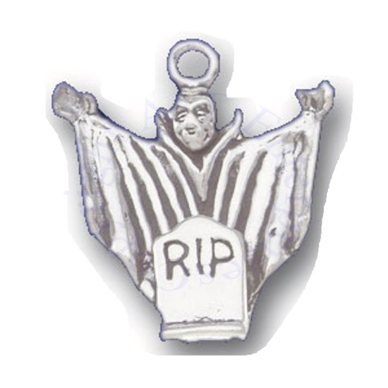 3D Vampire Dracula With RIP Grave Charm - Click Image to Close