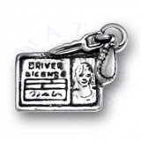 3D Drivers License Charm With Car Keys