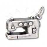 3D Seamstress Embroidery Sewing Machine Charm