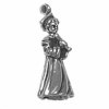 3D Female Graduate With Cap Gown And Scroll Charm