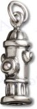 3D Firemans Fire Water Hydrant Charm