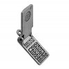 3D Moveable Flip Open Cell Phone Charm