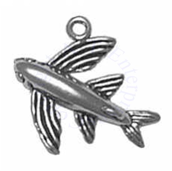 3D Flying Fish Charm - Click Image to Close