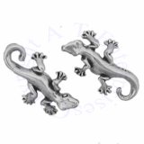 3D Crawling Gecko Or Lizard Post Earrings