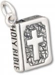 3D Open Holy Bible Charm