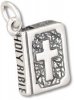 3D Holy Bible Charm With Cross On Front Cover