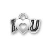 I Love You Message Word Charm With Heart