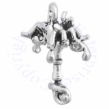 3D Itsy Bitsy Spider On A Water Spout Charm