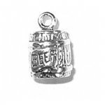 3D Round Ice Cold Keg Barrel Of Beer Charm