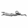 3D Male Olympic Swimmer Charm