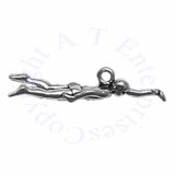 3D Male Olympic Swimmer Charm
