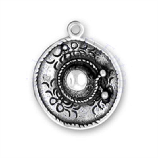 3D Wide Brim Mexican Sombrero Hat Charm - Click Image to Close