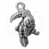 3D Mini Tropical Toucan Bird Perched On Tree Branch Charm